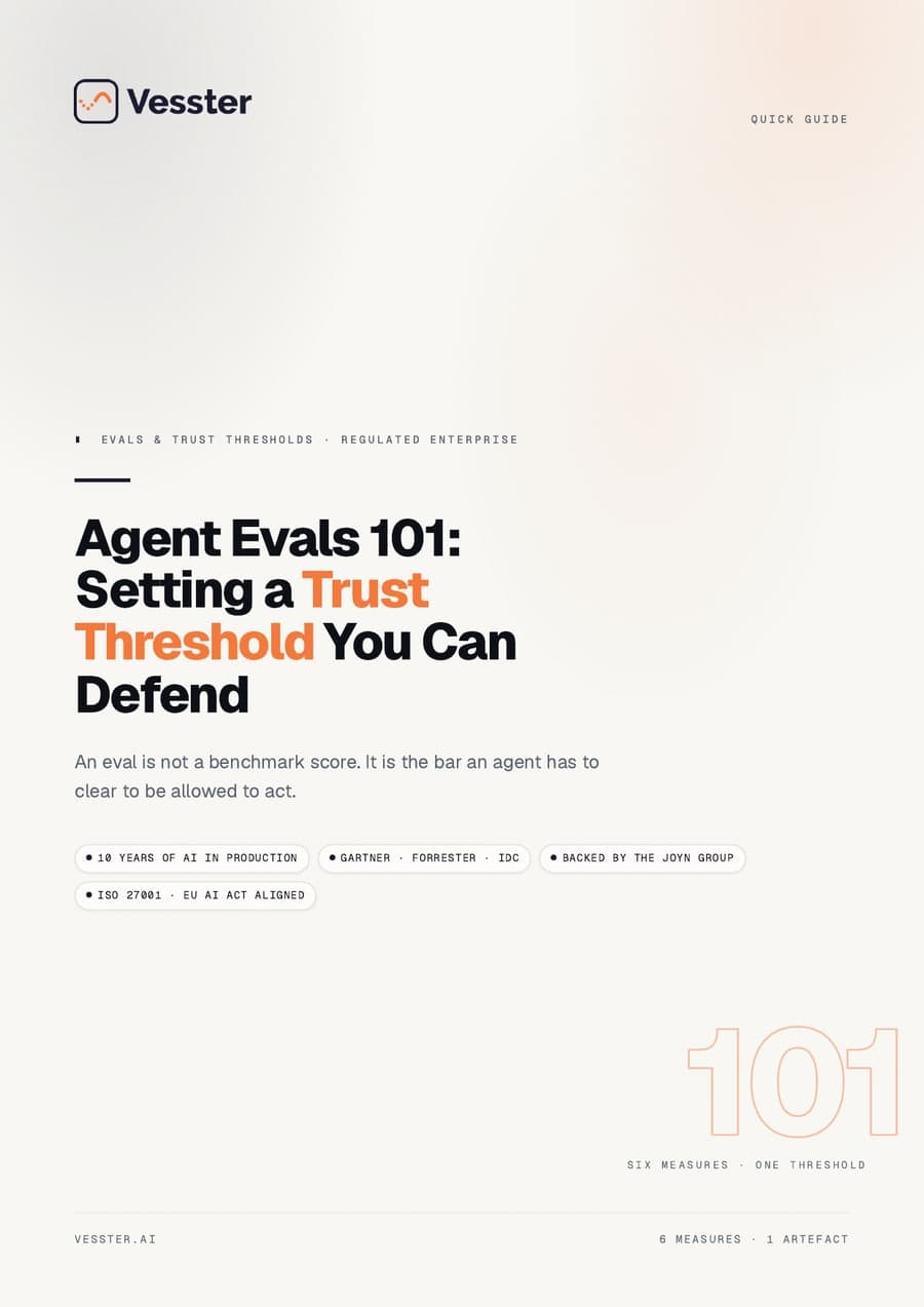 Agent Evals 101: Setting a Trust Threshold You Can Defend — cover
